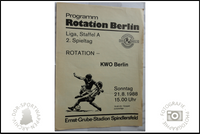 BSG Rotation Berlin Programm Fussball neu