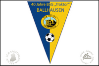 BSG Traktor Ballhausen Wimpel Fussball 40 Jahre
