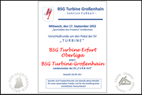 BSG Turbine Gro&szlig;enhain Programm