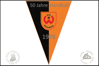 BSG Wismut Schneeberg Wimpel Sektion Handball Jubil&auml;um 50 Jahre